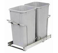 Boîte de tri des déchets double, système de fermeture douce, 27 litres, modèle Platina
