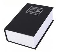 Boîte de verrouillage de sécurité noire en forme livre 7, 09x4, 53x2, 17 pouces, coffre-fort livre caché à clé pour l'argent liquide, les bijoux, les petits objets, le stockage discret