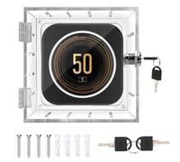Boite de Verrouillage Thermostat, Boîte de Verrouillage de Thermostat Transparente, Couvercle de Thermostat avec Serrure, Compatible avec Thermostats 12x4,5x14,3cm Ou Plus Petit
