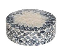 Boîte Déco Ronde Sheila 25cm Gris