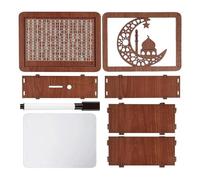 Boîte d'économie d'argent, tirelire avec compteur,Boîte d'économie d'argent en bois visible avec comptoir - Coffre-fort multifonctionnel, boîte de défi décorative pour économies d'argent avec stylo po