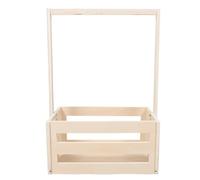 Boîte Décorative Bébé en Bois, Caisse Rangement 34,4x23 X 17 | Grain de Bois Classique Beige, Léger et Facile à Nettoyer, Usage Nursery et Shower