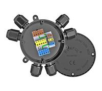 Boîte dederivation extérieure étanche POWFUL 32 A - Diamètre du câble : 4 mm - 9 mm - 2-6 voies - Grande place - Installation rapide sans outils
