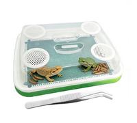 Boîte d'élevage d'insectes - Boîtier de Filtre à déchets à 3 Niveaux, Habitat résistant aux odeurs à Mailles Fines, système de Stockage d'élevage Transparent | Outil de Soins d'alimentation pour
