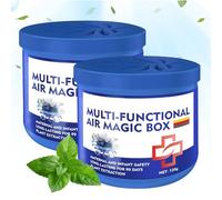 Boîte d'Élimination de la Poussière - Éliminateur d'Odeurs Naturel 2 Pièces | Élimination de la Poussière dans la Chambre | pour Maison, Bureau, Cuisine, Salon, Appartement, Dortoir, Chambre à Coucher