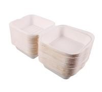 Boîte D'emballage Hamburger 50 Pièces en Pâte à Papier Blanche