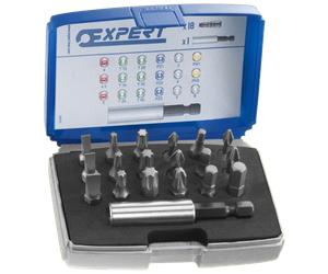 Boite d'embouts 1/4+ ACC EXPERT by Facom - 19 pièces - E113901"