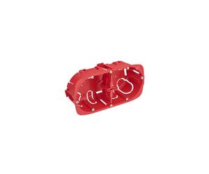 Boite d'encastrement D67/P40 Debflex cloison sèche 718025 - 2 postes