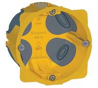 Boîte d'encastrement - LEGRAND - Batibox Energy - 1 poste - 67 mm - Plastique - Jaune