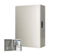 Boîte électrique en acier galvanisé, boîtier étanche IP65 avec serrure à clé, porte de charnière de 190 degrés, clips de câble pré-rillé, usage intérieur extérieur, armoire résistante à la rouille pou