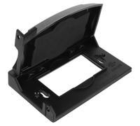 Boîte Électrique Extérieure Noir Étanche en Nylon et Acier Inoxydable | Connexion Simultanée, Alimentation Multi-appareils, pour Prises Murales Standard, Zones Humides et Patios