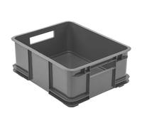 keeeper Boîte de Rangement avec Poignées, Boîte Euro L, Procyclen, 20,5 L, Bruno Eco Line, Eco Gris