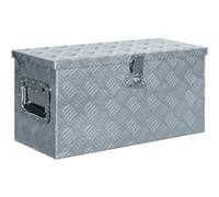 vidaXL Caisse en aluminium 61,5 x 26,5 x 30 cm argenté