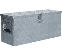 Boîte en aluminium 76,5 x 26,5 x 33 cm Argenté