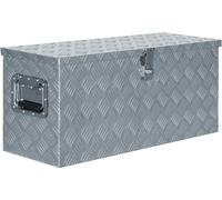 Boîte en aluminium 80 x 30 x 35 cm Argenté