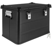 Boîte en aluminium avec couvercle Noir 75 litres Verrouillable trucky