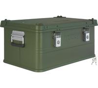 Boîte en aluminium avec couvercle Vert 50 litres Boîte en métal Boîte de transport Boîte de rangement Verrouillable trucky
