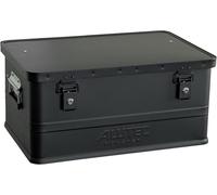 Boîte en aluminium Classic 48 (couleur noire, capacité 48 litres, dimensions intérieures (L x l x H) 550 x 350 x 250 mm / dimensions extérieures (L x l x H) 575 x 385 x 270 mm, boîte de rangement, Alu