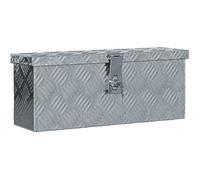 Boîte en aluminium - vidaXL - 48,5 x 14 x 20 cm - Argenté - Résistante à la rouille - Design compact