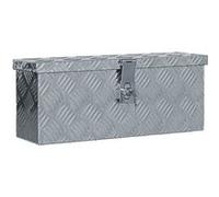 Boîte en aluminium - vidaXL - 48,5 x 14 x 20 cm - Argenté - Résistante à la rouille - Design compact Gris G
