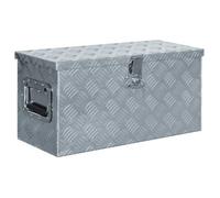 vidaXL Caisse en aluminium 61,5 x 26,5 x 30 cm argenté
