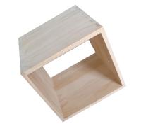 Boîte en Bois Non Finition Cube en Bois de Rangement 20x20x20cm | Boîte de Rangement Ouverte, Bois Beige à Assemblage Queue D’Aronde, Design Modulaire, pour Livres et Déco