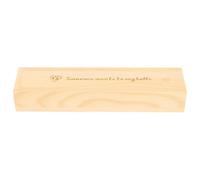 Boîte en Bois Souvenirs Bébé avec Couvercle, pour Test de Grossesse | Rangement pour Annonce de Grossesse, Usage Chambre Bébé, Finition Beige, Présent pour Mère et Nouveaux Parents