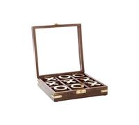 Boite en bois Tic Tac Toe - - Marron - Bois