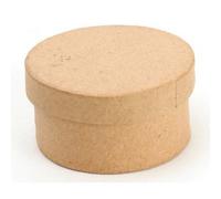 Boîte en carton à décorer forme ronde diamètre 7mm hauteur 3.9cm