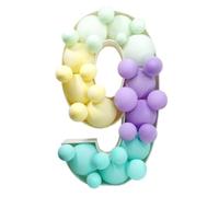 Boîte en carton numéro à remplir Boîte de remplissage ballons géants, figurines d'anniversaire 93, 0-9, décor 18e, numéro 30, 40, 50, cadre, décoration(9)
