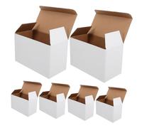 Boîte en Carton Ondulé Compartimentée 10 Pièces Blanche | Emballage Multi-grilles pour Bouteilles, Papier Rigide, Transport et Stockage, Envoi Postal Sécurisé