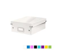 Boîte en Carton Plate à compartiments avec couvercle - Blanc