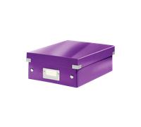 Boîte en Carton Plate à compartiments avec couvercle - Violet