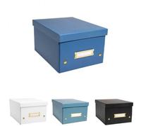 Boîte en Carton Taille moyenne Neo Deco A4+ - Bleu Foncé