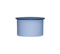 Boîte en métal bleu, utilitaire, carrée, pour rangement - Hübsch, District - 10x10x6 cm