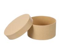 Boîte en Papier Kraft Ronde DIY pour Biscuits et Gâteaux | Emballage Desserts, Format Portable, Surface Lisse, Design Simple Élégant, pour Pâtisserie et Bonbons