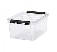 Boîte en plastique avec couvercle clipsable 8 litres - Clips Noirs