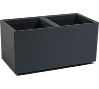 Boîte en plastique sur roulettes anthracite jardin 78x39cm