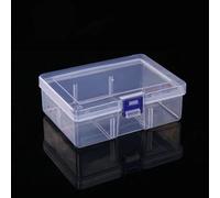 Boîte en plastique transparente, boîte rectangulaire, tournevis, embouts, outils, découpes, anti-poussière, emballage étanche, étuis de rangement, conteneur 1PC