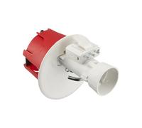 Boite encastrement - Boite té - Prise electrique murale - Cache boite electrique - Boite Point De Centre Cloison Seche D67 Rouge + Fiche Douille B22 - Debflex - 718905