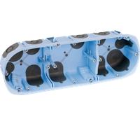 BOITE ENCASTREMENT PLACO TRIPLE AIR'METIC 67 P40 Boîte d'encastrement étanche à l'air XL Air'métic 3 postes Diam. 67 prof. 40mm - EUROHM - 52066