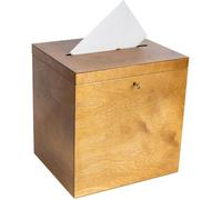 Boîte Enveloppes Creative Deco Urne Mariage Marron Clair 29x25x30 cm
