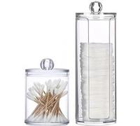 Boîte et Rangement Coton Tige Transparent en PET Transparent