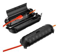 Boite Etanche Electrique pour Fiche, Lot de 2 Safe-Box du Câble Étanche IP54, Boîtier de Protection de la Rallonge