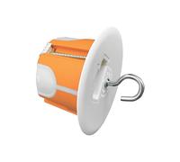 Boîte étanche orange revêtement sec 1 module Capri et point central DCL 50mm