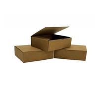 Boite expedition postale kraft brun petit format solide rigide renforts exterieurs montage facile