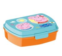 Boîte Goûter Pvc Peppa Pig ? Couvercle À Charnière ? 17 Cm Bleu / Orange / Clair TU