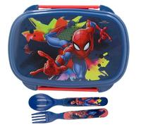 Boîte goûter Spiderman Marvel avec Couverts - Haut de gamme
