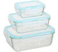 Boîte hermétique 5FIVE 3 pcs en verre Clipeat