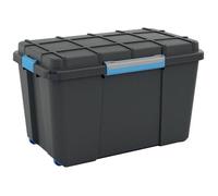 KIS 241508 Boîte de rangement Scubba empilable (l x H x P) 735 x 460 x 445 mm gris-bleu, noir 1 pc(s)
